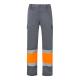 Pantalón de sarga multibolsillos bicolor 210 gm² en algodón 20 % y poliéster 80 % Vl poseidon Ref.PS36054-GRIS