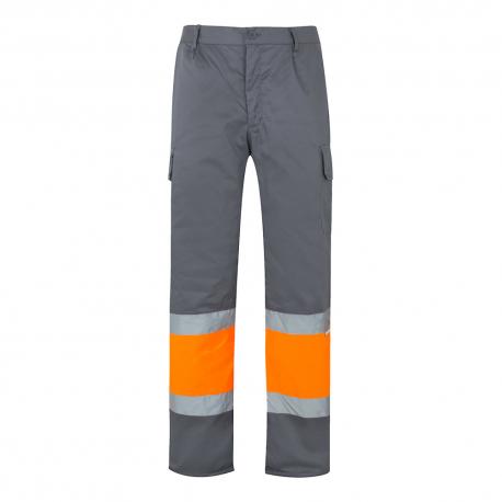 Pantalón de sarga multibolsillos bicolor 210 gm² en algodón 20 % y poliéster 80 % Vl poseidon