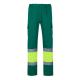 Pantalón de sarga multibolsillos bicolor 210 gm² en algodón 20 % y poliéster 80 % Vl poseidon Ref.PS36054-VERDE