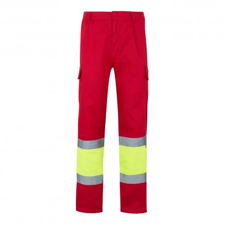 Pantalón de sarga multibolsillos bicolor 210 gm² en algodón 20 % y poliéster 80 % Vl poseidon