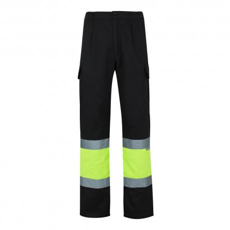 Pantalón de sarga multibolsillos bicolor 210 gm² en algodón 20 % y poliéster 80 % Vl poseidon