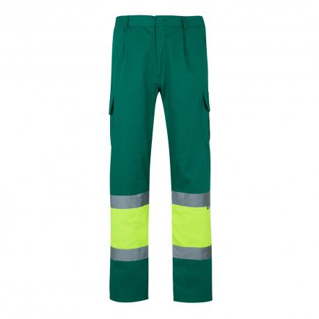 Pantalón de sarga multibolsillos bicolor 210 gm² en algodón 20 % y poliéster 80 % Vl poseidon large