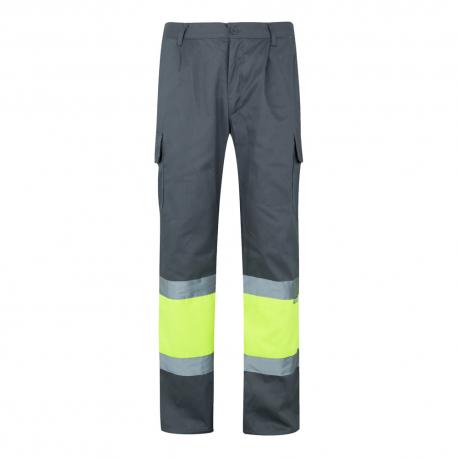 Pantalón de sarga multibolsillos bicolor 210 gm² en algodón 20 % y poliéster 80 % Vl poseidon large