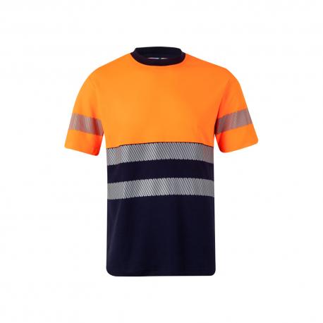 Camiseta de piqué bicolor 150gm² en algodón 55% y poliéster 45% Vl bastet