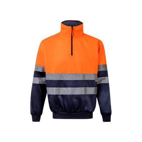 Sudadera bicolor 300gm² en tejido polar de poliéster 100% Vl thor