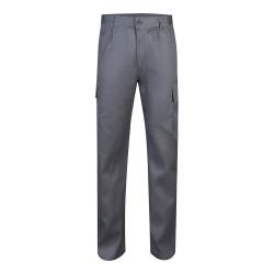 Pantalón multibolsillos de sarga 190gm² en algodón 20% y poliéster 80% Vl aine