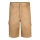 Bermudas en sarga multibolsillos 200gm² en algodón 35% y poliéster 65% Vl chione Ref.PS36115-NATURAL