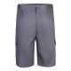 Bermudas en sarga multibolsillos 200gm² en algodón 35% y poliéster 65% Vl chione Ref.PS36115-GRIS