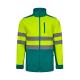 Chaqueta soft shell bicolor 280 gm² con forro polar y membrana de tpu en poliéster 96% y elastano 4% Vl hestia Ref.PS36144-VERDE