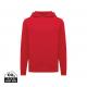 Sudadera Iqoniq Yengo con capucha algodón reciclado Ref.XDT9405-ROJO