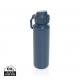 Botella deportiva Via RCS Re-steel con tapa bloqueable 600ML Ref.XDP43750-AZUL MARINO 