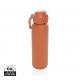 Botella deportiva Via RCS Re-steel con tapa bloqueable 600ML Ref.XDP43750-NARANJA 