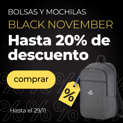 Mochilas personalizadas Black Friday