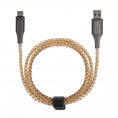 Cable de carga rápida USB tipo C RGB TEA298