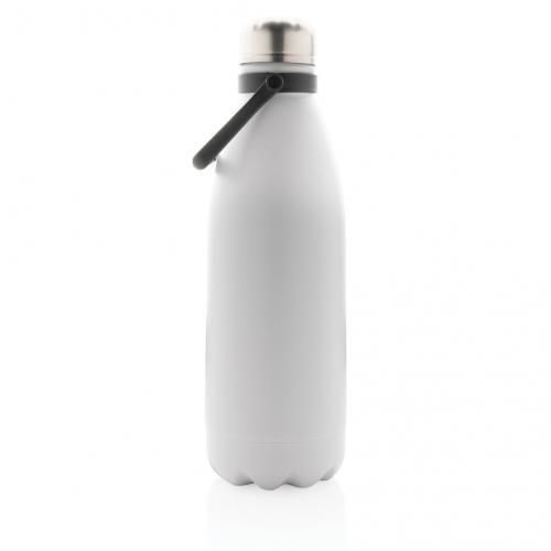 Botella de agua térmica de acero inoxidable de 1,5 litros, con aislamiento  al vacío, color negro : : Hogar y cocina