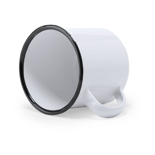 DesignTec - Taza metálica sublimable blanca 10oz con caja
